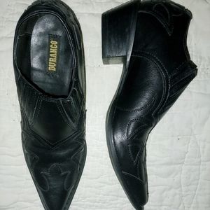 Genuine leather western shoes for ladies